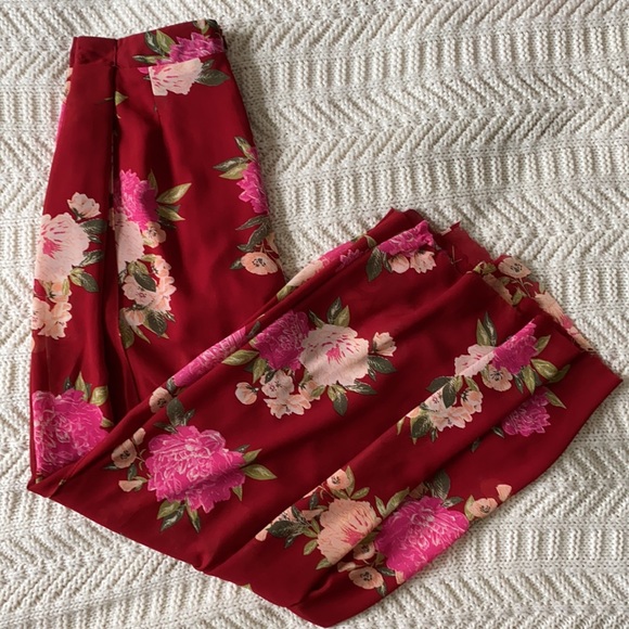 Floral sheer flowy pants - Picture 6 of 6